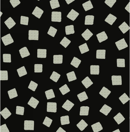 Razzmatazz Foil Prints Tossed squares - Silver (11159)