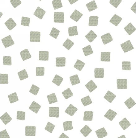 Razzmatazz Foil Prints Tossed squares - Silver (11161)