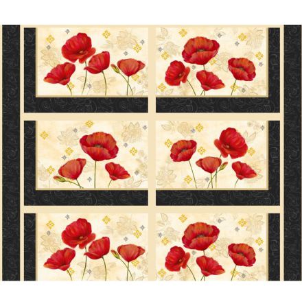 Scarlet Dance Placemat Panel (10923)