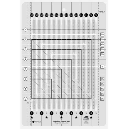 Creative Grids Stripology Mini Square Ruler (12035)