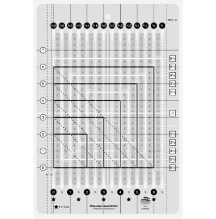 Creative Grids Stripology Mini Square Ruler (12035)