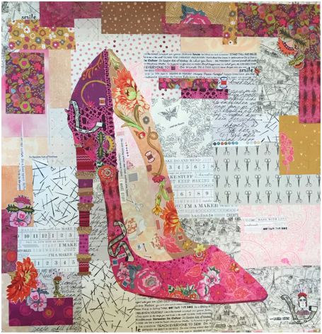 Collagemönster, Pink Pump! by Laura Heine (13094) Collagemönster, Pink Pump! by Laura Heine (13094)
