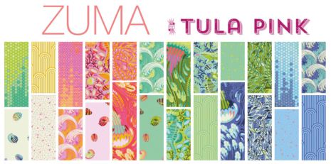 Zuma by Tula Pink for FreeSpirit Fabrics, charmpack (11386) Zuma by Tula Pink for FreeSpirit Fabrics, charmpack (11386)