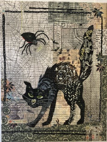 Black Cat Collage mönster (16231) Black Cat Collage mönster (16231)