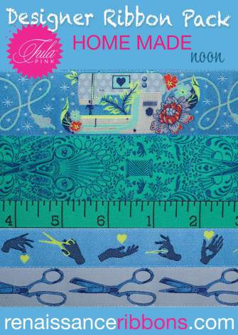Designer Ribbon Pack Tula Pink Homemade Noon (16249) Designer Ribbon Pack Tula Pink Homemade Noon (16249)