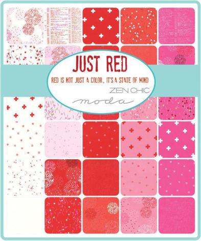 Jelly Roll Just Red by Brigitte Heitland Zen chic (16291) Jelly Roll Just Red by Brigitte Heitland Zen chic (16291)