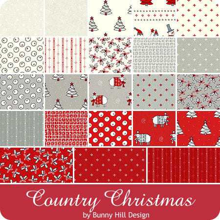 Charm Pack Country Christmas by Bunny Hill Studio (16313) Charm Pack Country Christmas by Bunny Hill Studio (16313)