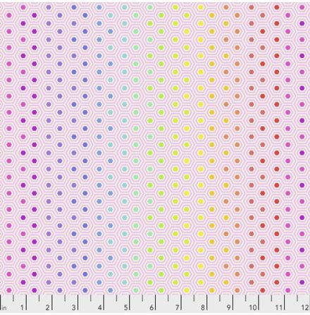 Tula Pink Hexy Rainbow - Shell (16338)