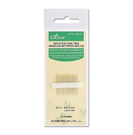 Gold Eye Quilting Needles no 12 (16387)