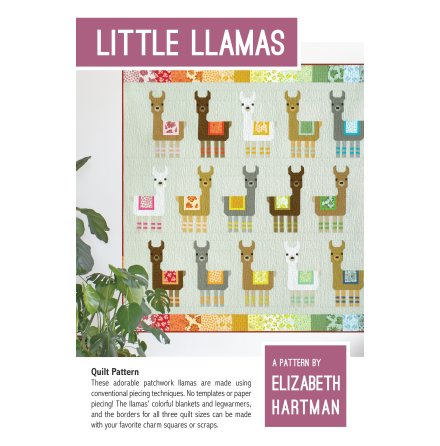 Little Llamas mönster av Elizabeth Hartman (16642)