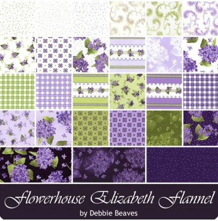 Layer Cake Elizabeth Flannel Flowerhouse Collection (16875)