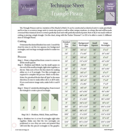 Technique Sheet Triangle Pizazz (17196)