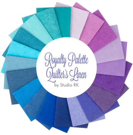 Quilters Linen Royalty Palette Layercake (17221)