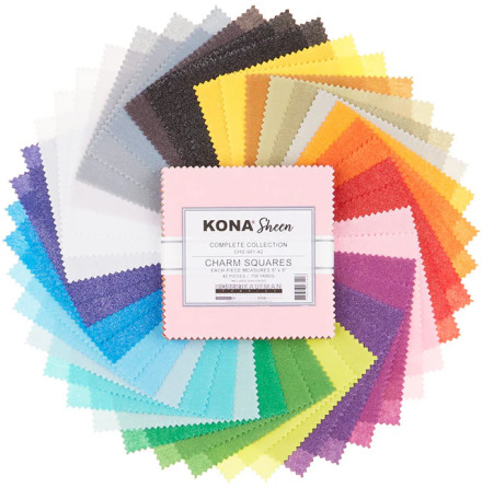 Charm Pack Kona Sheen Complete Collection (17222)