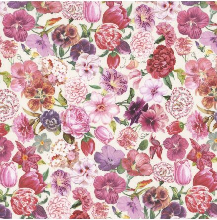Cottage Lace Rose Multi (17608)