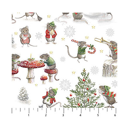 The Christmas Mouse White Multi (17627)