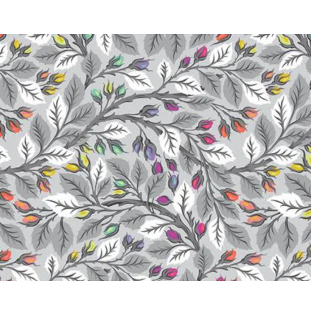 Tula Pink Graywork Best Buds Fog (17705)