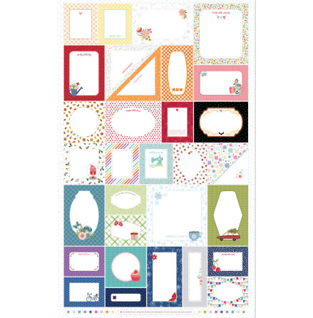 Etiketter Stitched with love (17709)