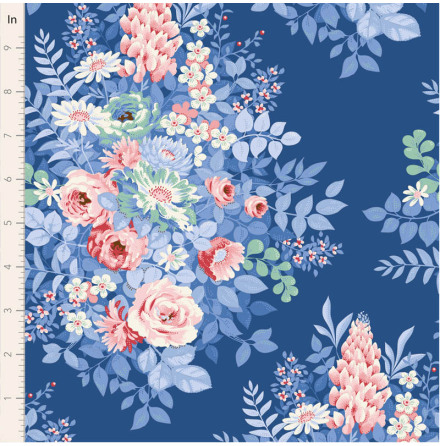 F�rhandsbest�llning S�ljstart 1 juni Tilda Something Blue Whimsyflower Blue (17746)