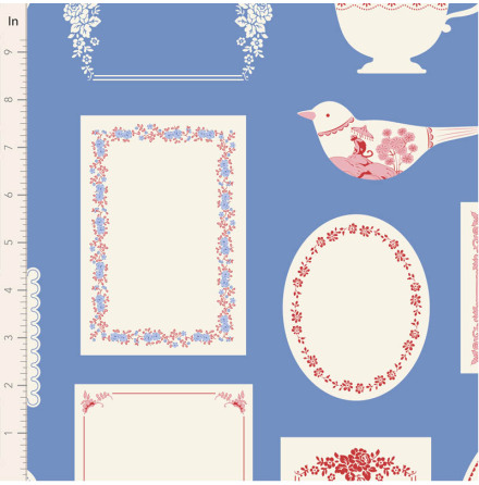 F�rhandsbest�llning S�ljstart 1 juni Tilda Something Blue Labels and Ornaments Blue (17763)