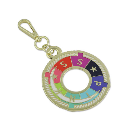 Tula Pink Bag Charm Pink Deep Dive (17768)